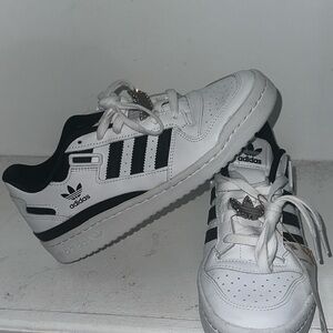 Adidas Classic White and Black Shoes